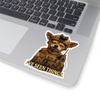 K9 Chihuahua Sticker – 'I've Seen Things' Military Dog Vinyl Kiss-Cut Decal