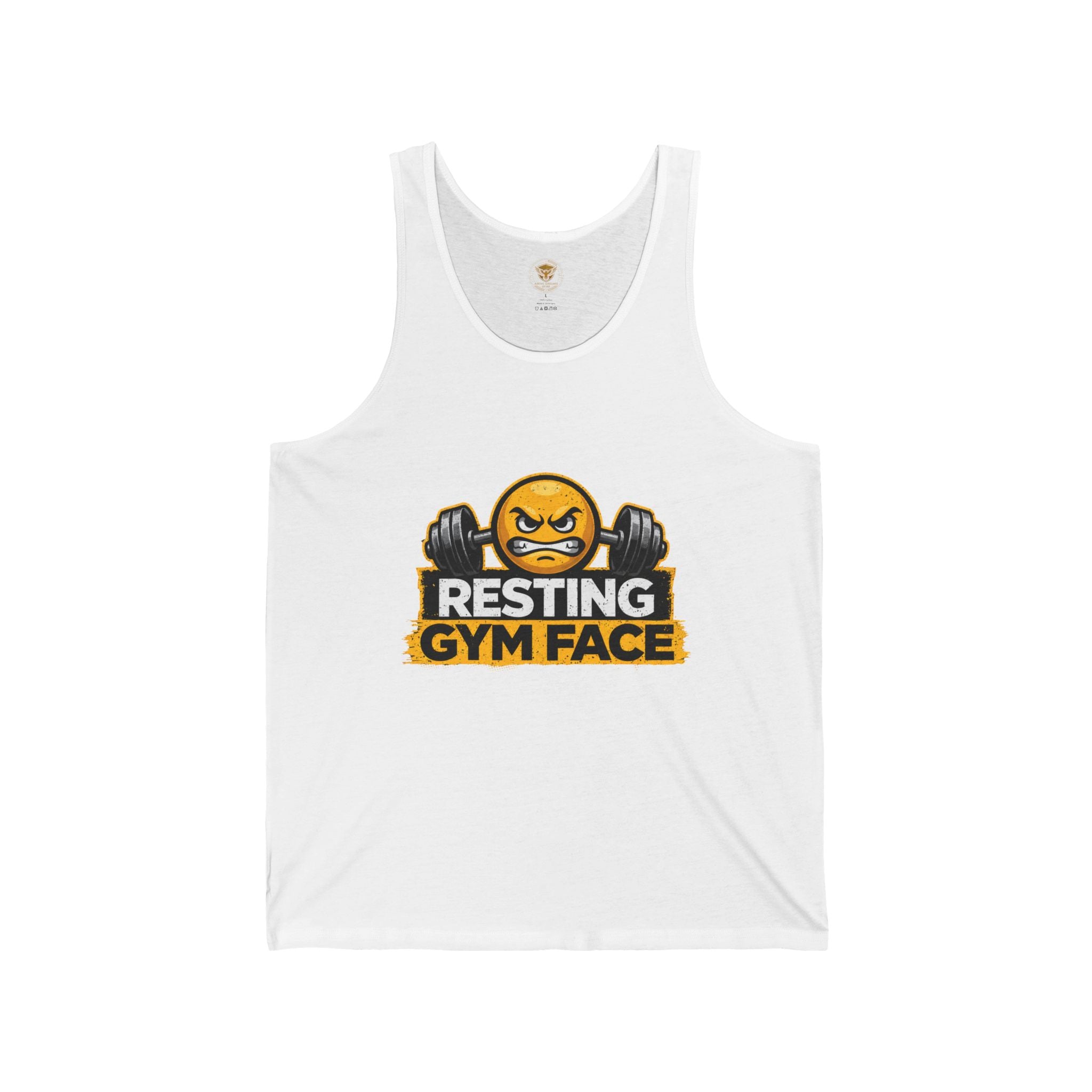 Gym Tank — "Resting Gym Face" Weightlifting Tank Top