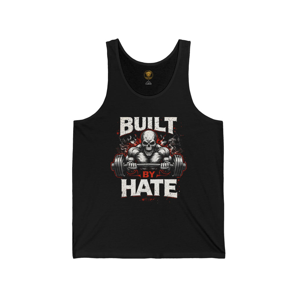 Built By Hate Tank Top — Aggressive Weightlifting Gym Vest