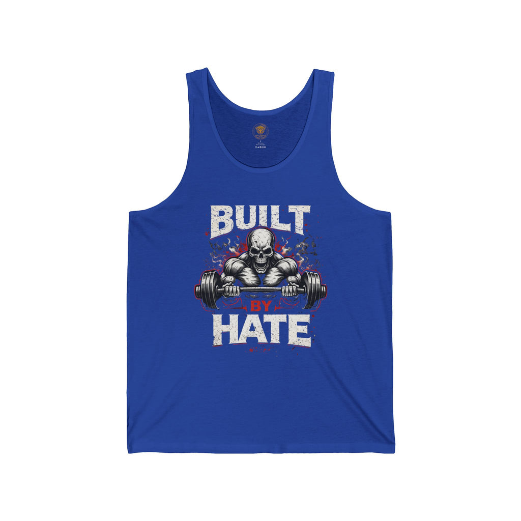 Built By Hate Tank Top — Aggressive Weightlifting Gym Vest