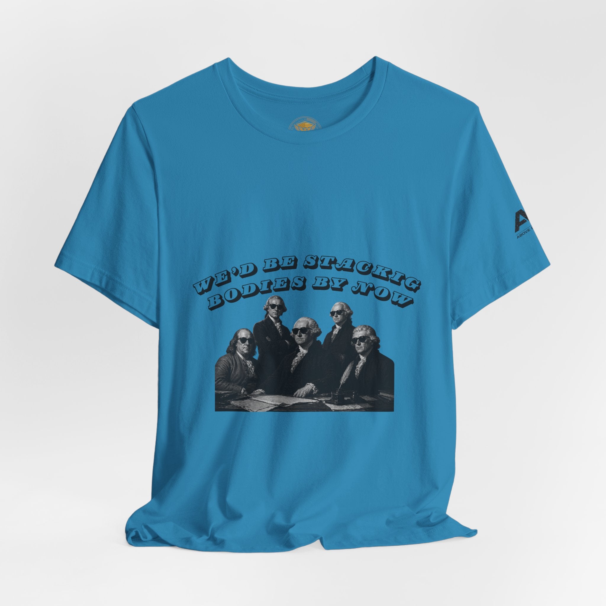 Graphic Tee — “Who Be Stacking Bodies?” Vintage Band Photo
