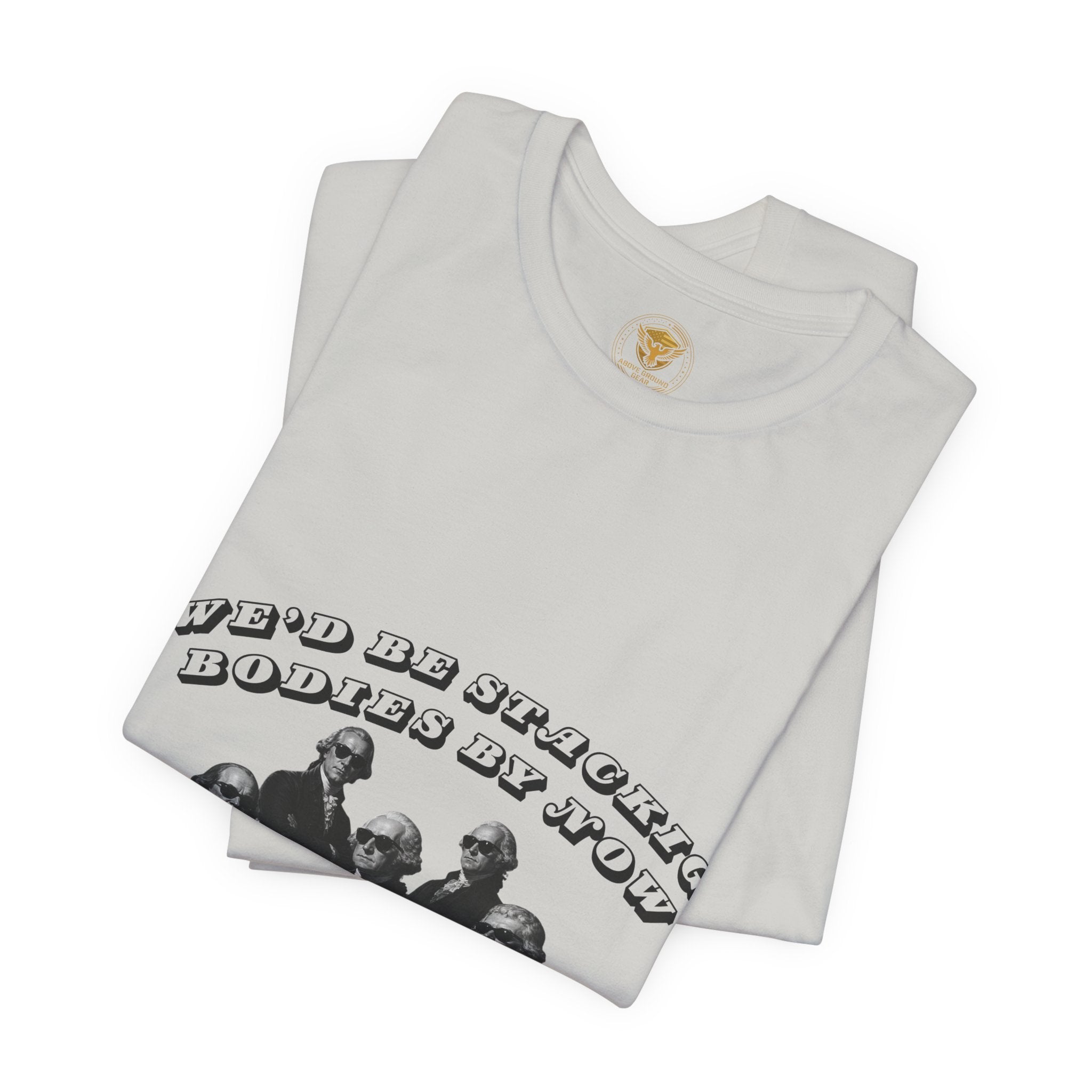 Graphic Tee — “Who Be Stacking Bodies?” Vintage Band Photo