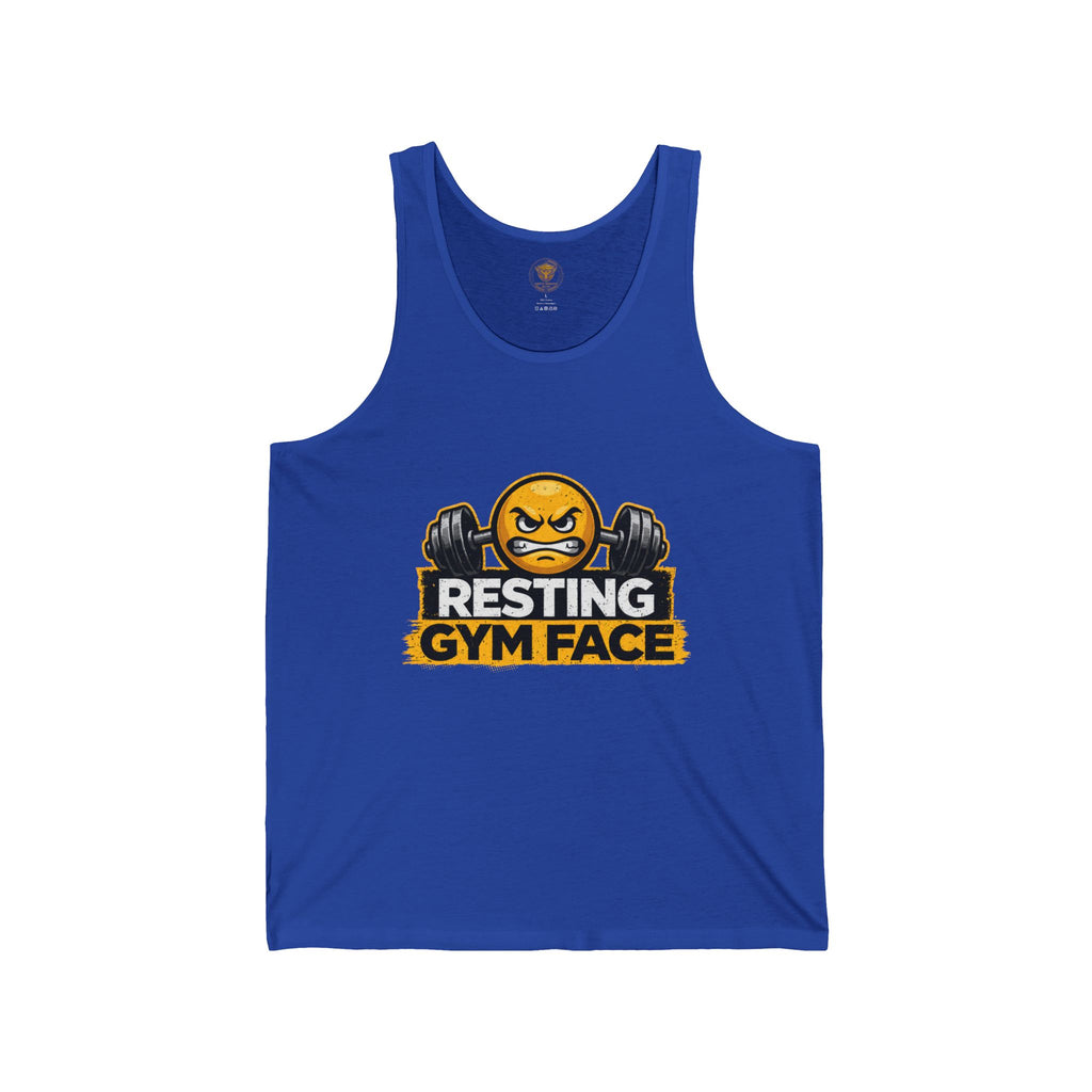 Gym Tank — "Resting Gym Face" Weightlifting Tank Top