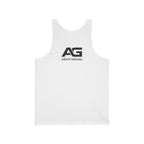 Beard Humor Tank Top - "My Eyes Are Up Here" Red Beard Graphic