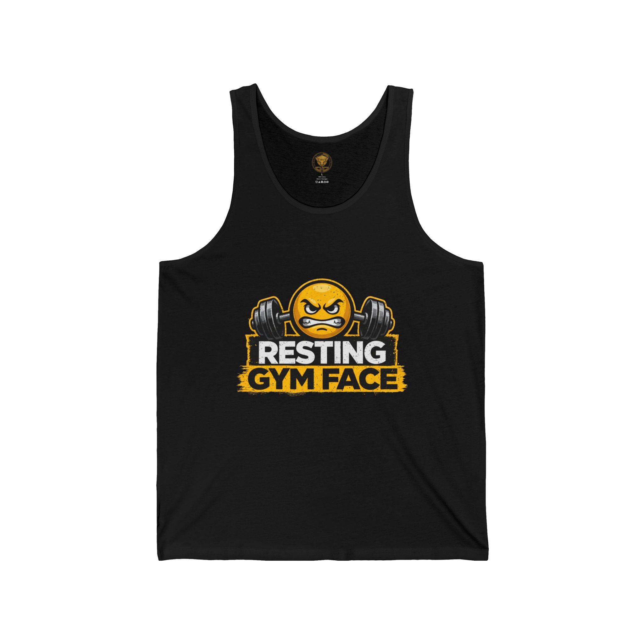 Gym Tank — "Resting Gym Face" Weightlifting Tank Top