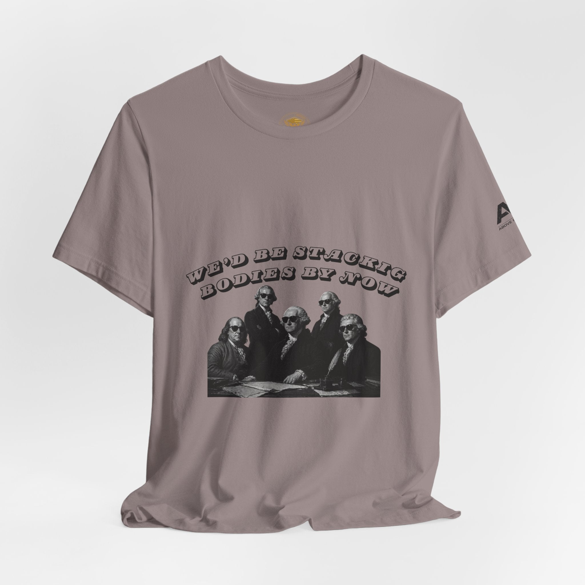 Graphic Tee — “Who Be Stacking Bodies?” Vintage Band Photo