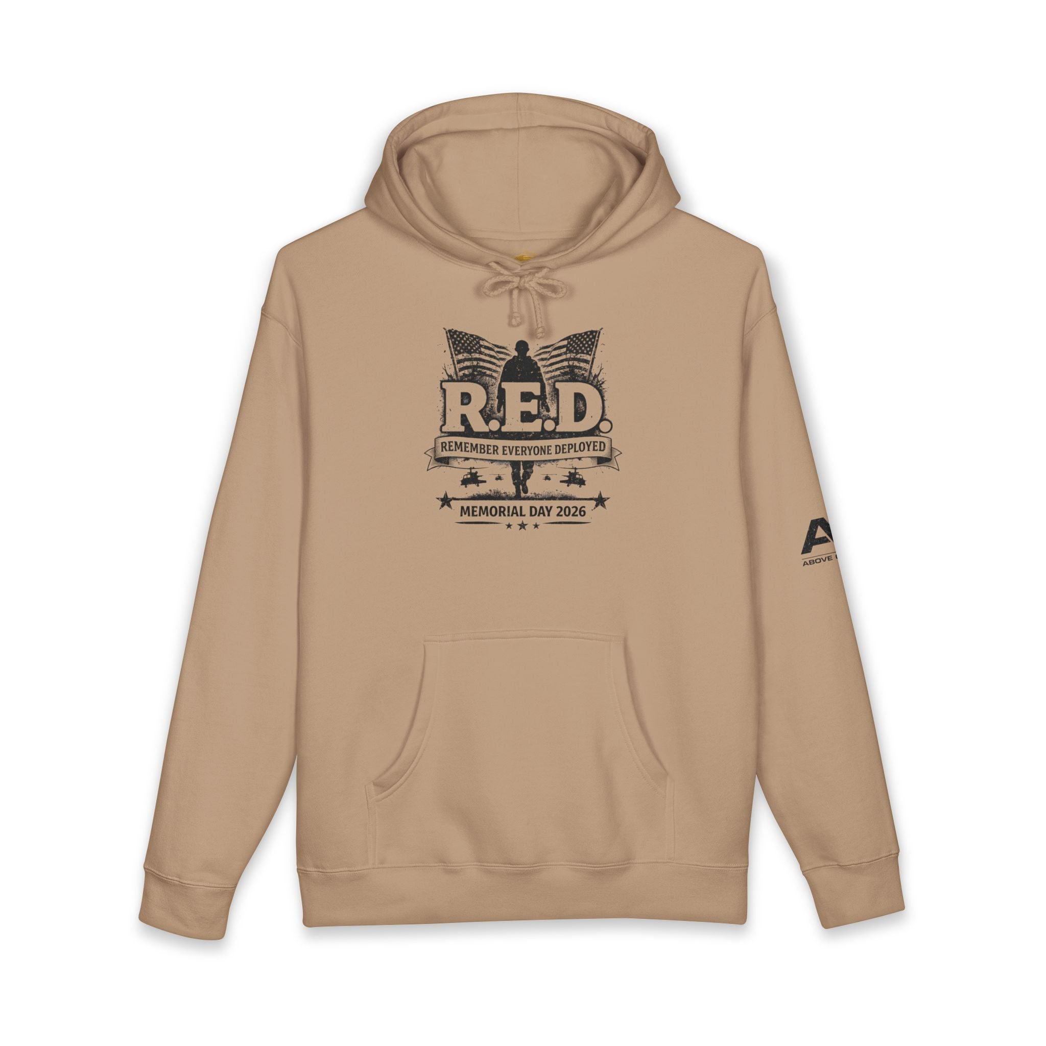R.E.D. Memorial Day Hoodie — Remember Everyone Deployed Veteran Tribute Pullover