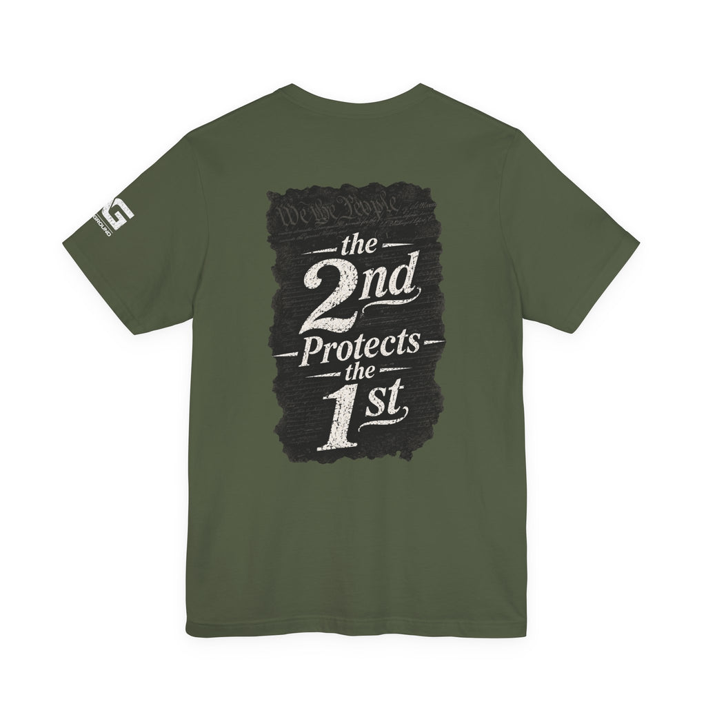2nd Protects 1st T-Shirt — 1776 Patriotic 2A Rights Tee