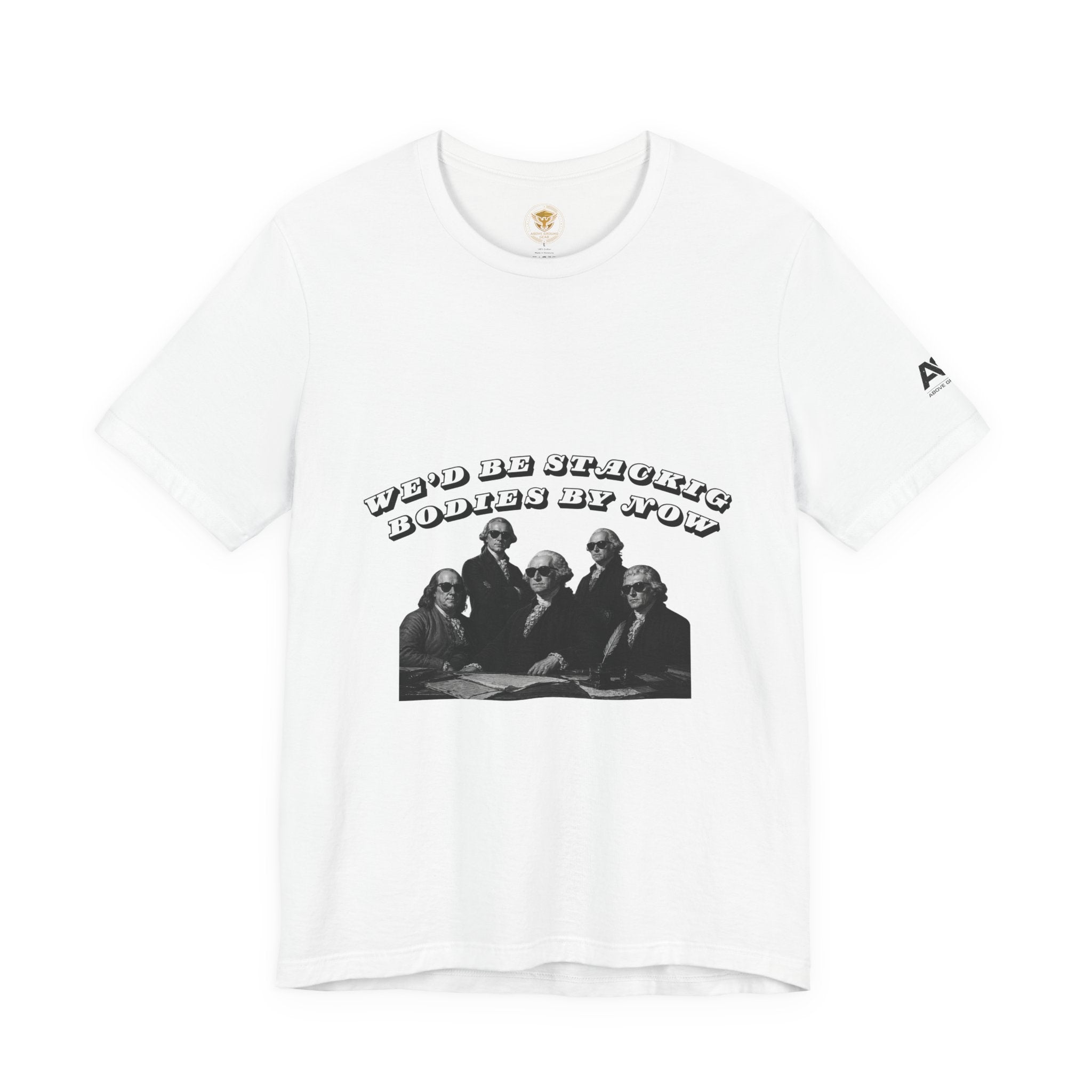 Graphic Tee — “Who Be Stacking Bodies?” Vintage Band Photo