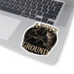 Above Ground Grim Reaper Rifle Sticker — Military Tactical Kiss-Cut Decal