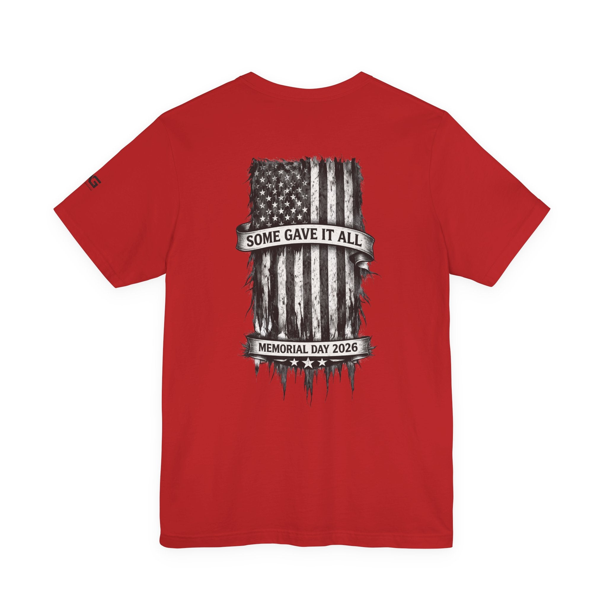 Memorial Day Tee — "Some Gave It All" Distressed American Flag T-Shirt