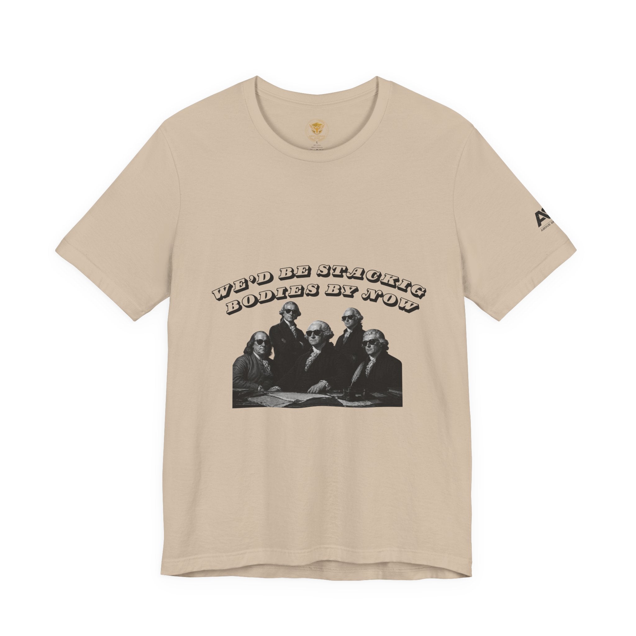 Graphic Tee — “Who Be Stacking Bodies?” Vintage Band Photo