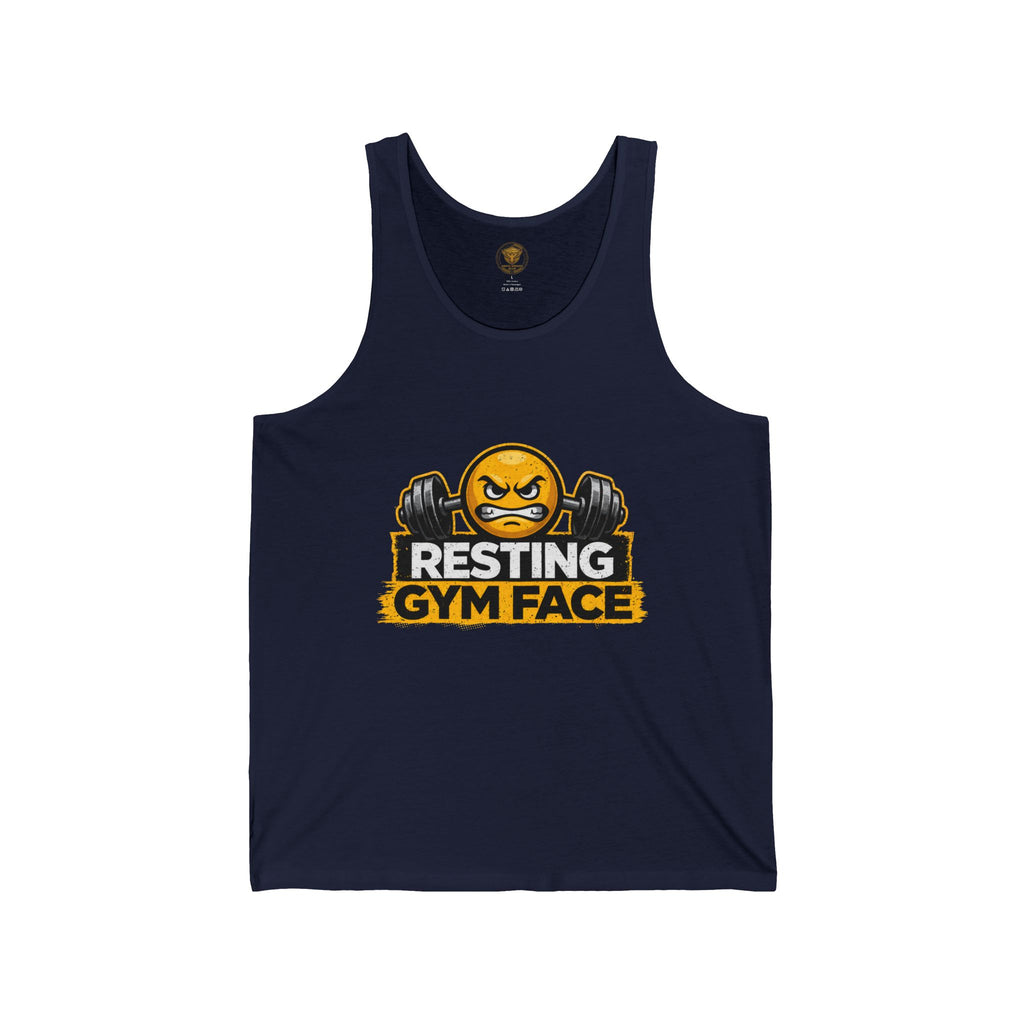 Gym Tank — "Resting Gym Face" Weightlifting Tank Top