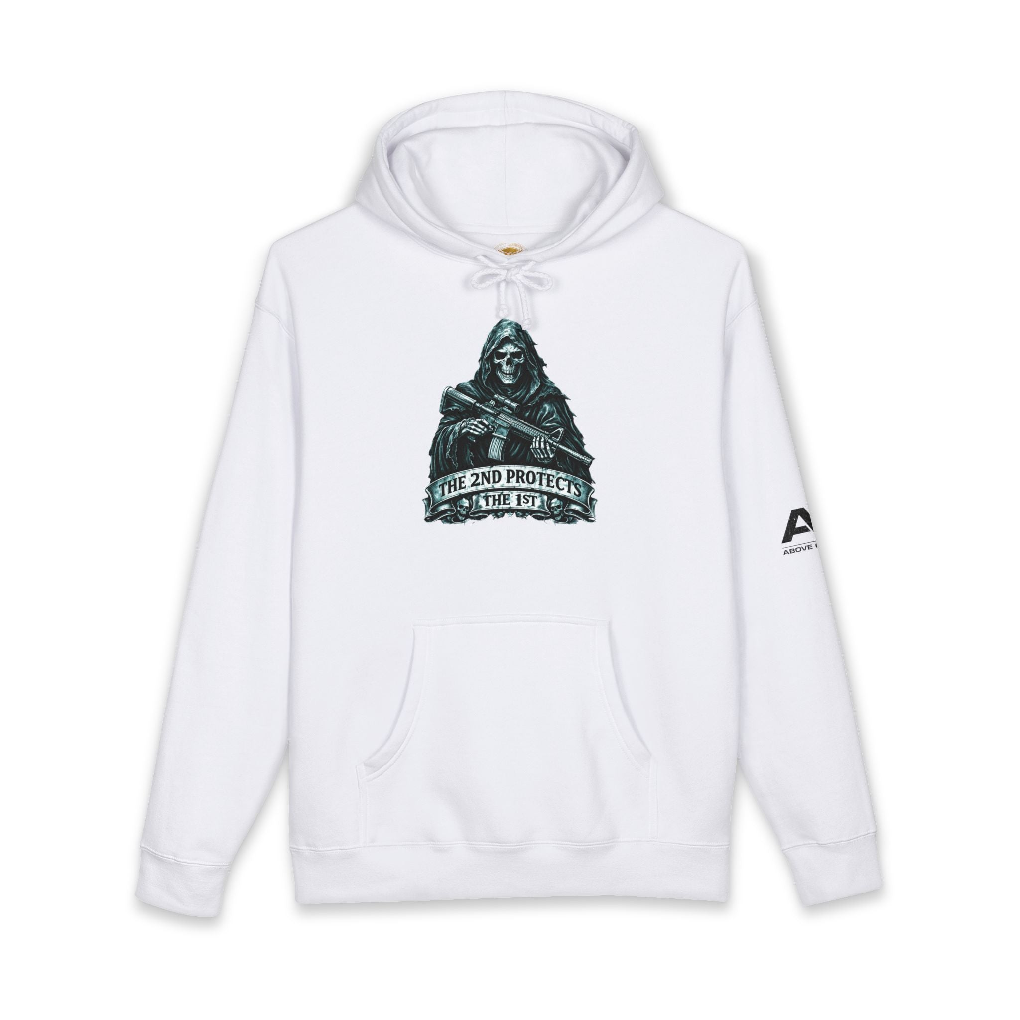 Hoodie - 'The 2nd Protects the 1st' Grim Reaper 2A Graphic Hoodie
