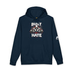 Built Not By Hate Camo Hoodie — Skull & Barbell Fitness Pullover