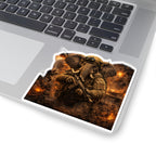 Elephant Soldier Kiss-Cut Sticker – Tactical Warzone Military Design
