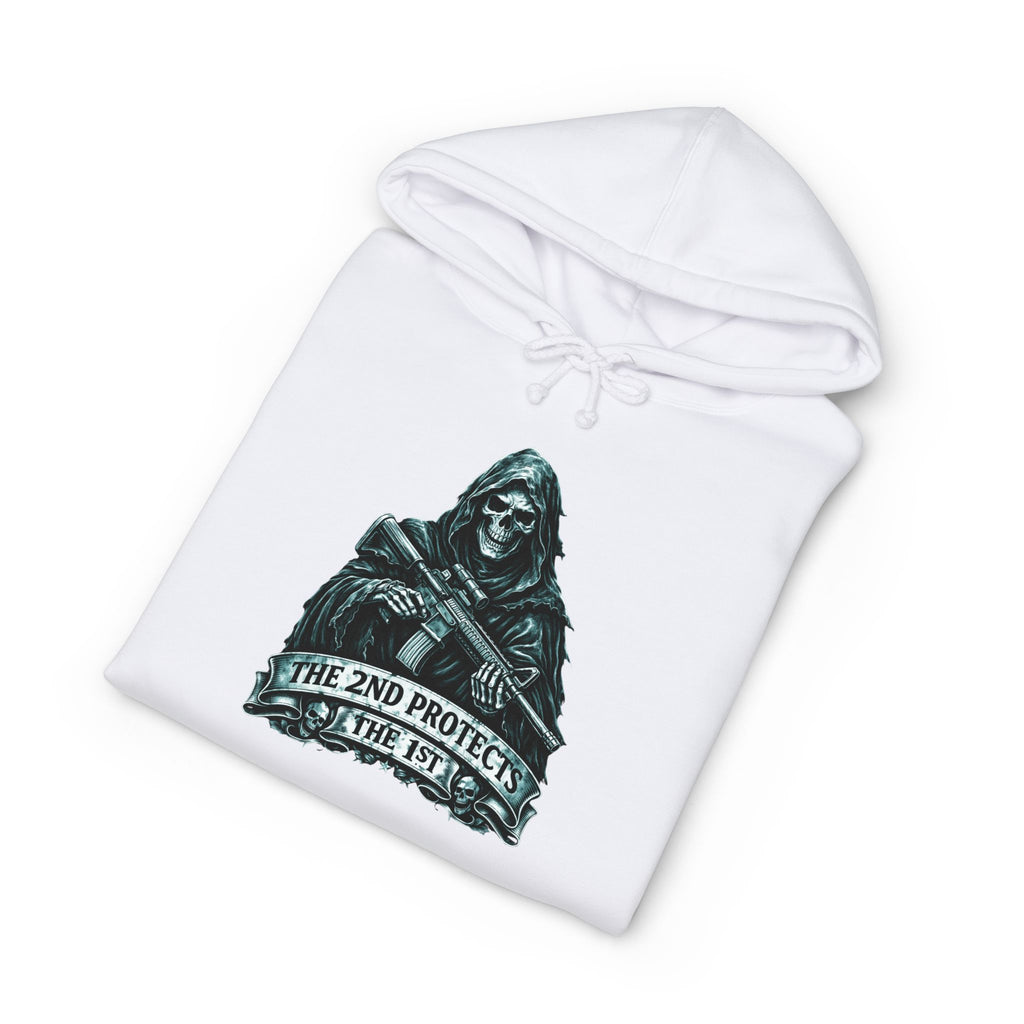 Hoodie - 'The 2nd Protects the 1st' Grim Reaper 2A Graphic Hoodie