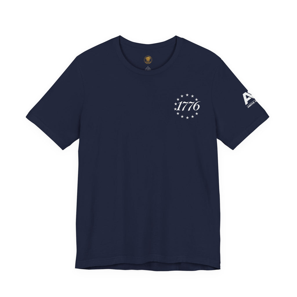 Born and Raised American Flag T-Shirt — 1776 Patriotic Tee