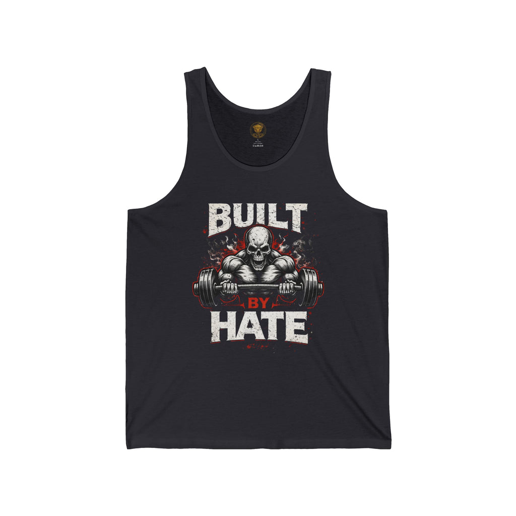 Built By Hate Tank Top — Aggressive Weightlifting Gym Vest