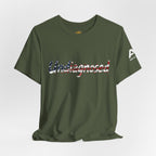 Undiagnosed T‑Shirt — Patriotic American Flag Script Tee