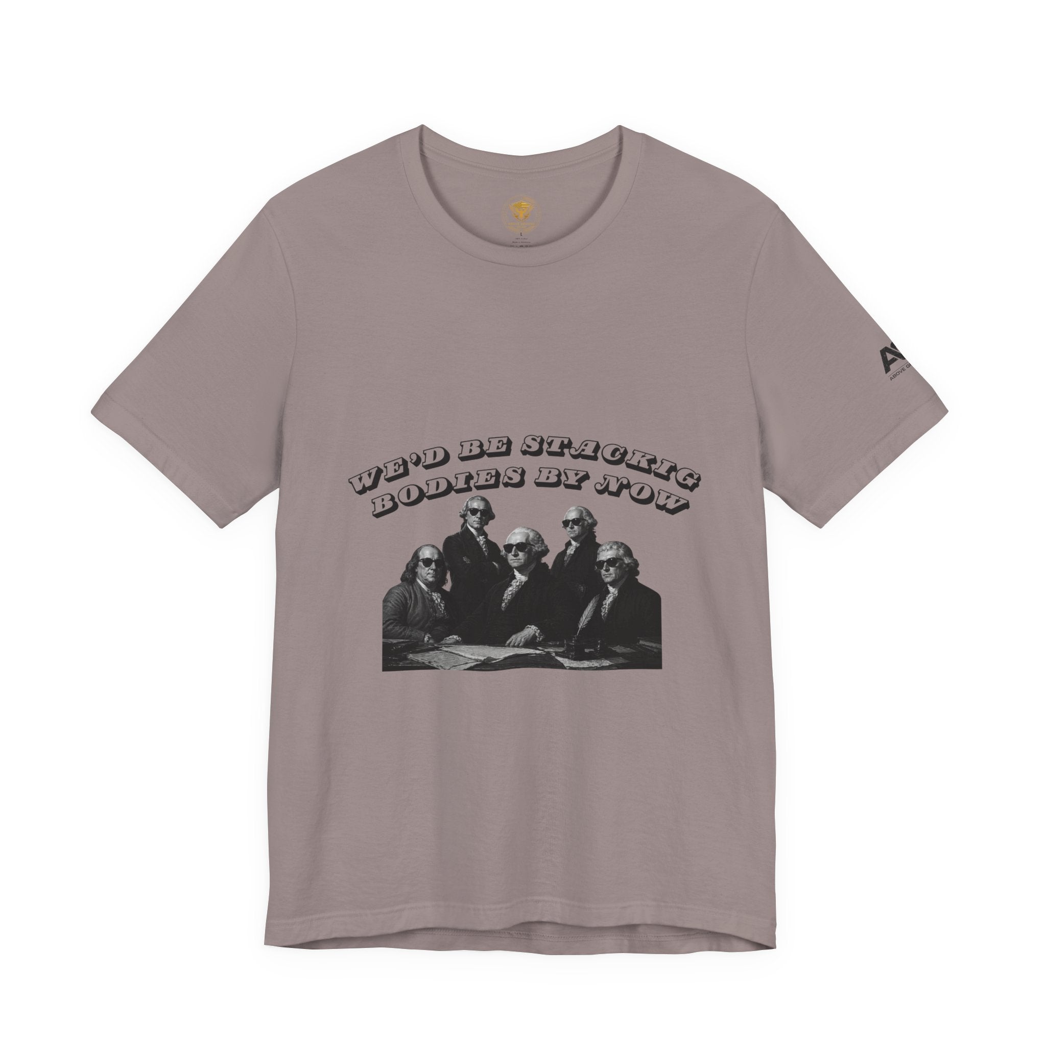 Graphic Tee — “Who Be Stacking Bodies?” Vintage Band Photo