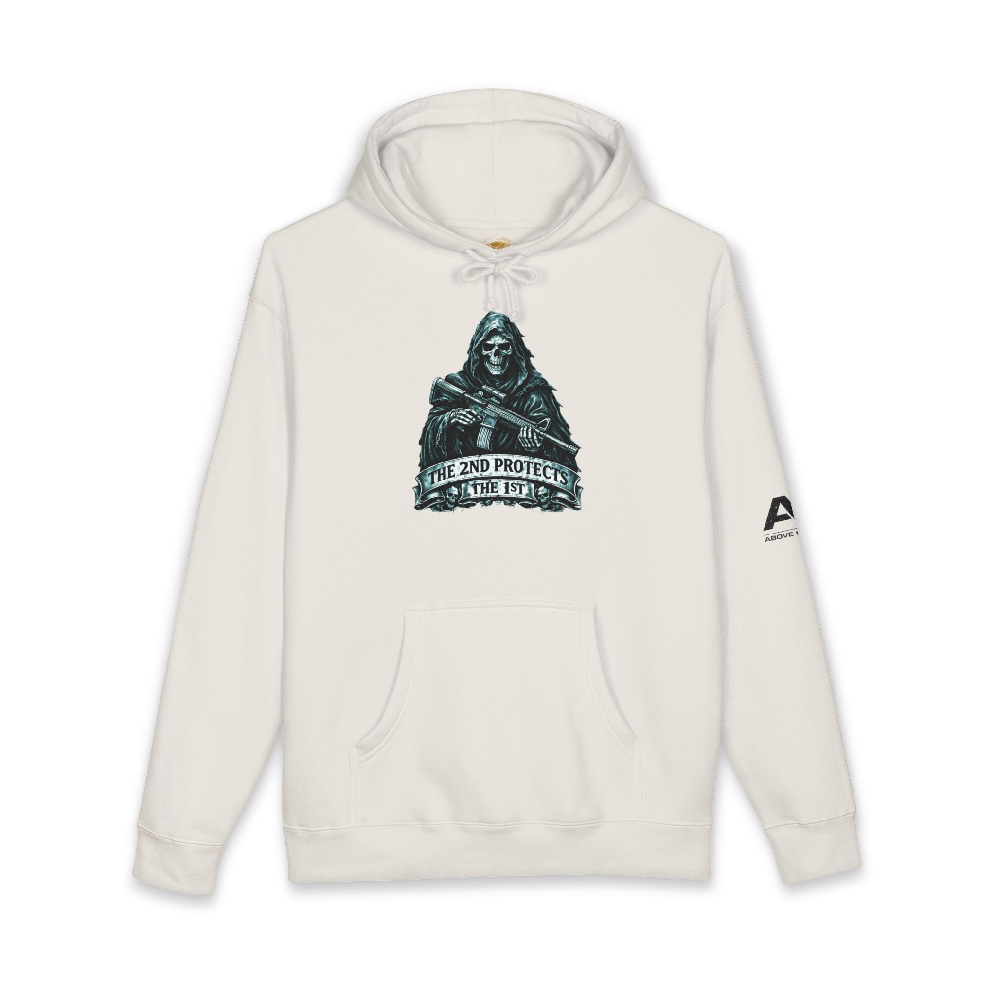 Hoodie - 'The 2nd Protects the 1st' Grim Reaper 2A Graphic Hoodie